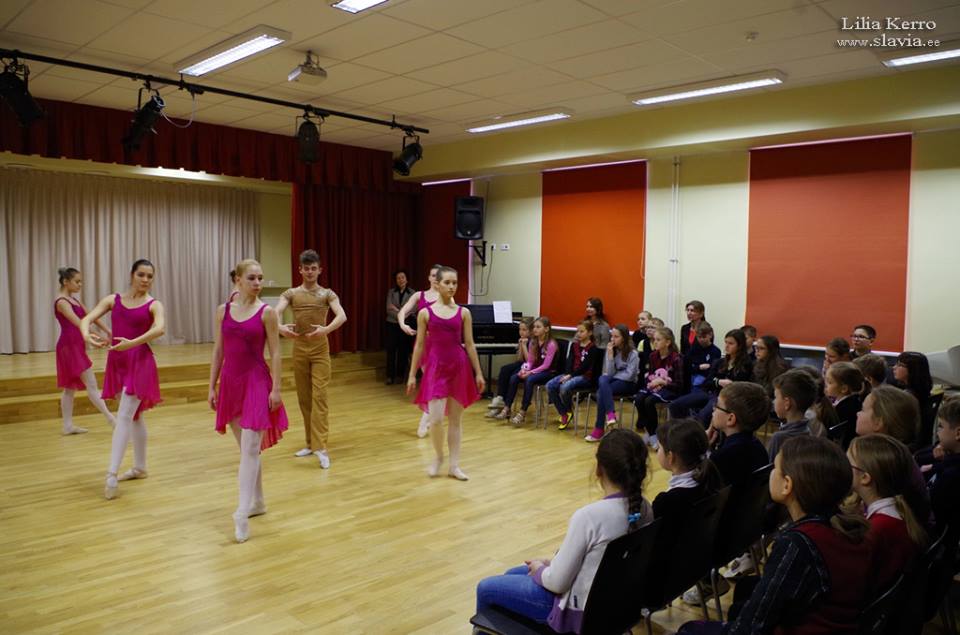 The lecture and open lesson at the Tallinn Ballet College, 2016г.
