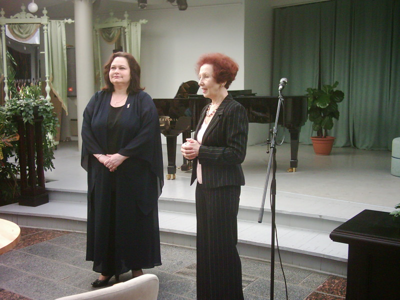 Master-class by Nadezda Kurem, the soloist of the Estonian Opera House, at the Winter garden of the National Opera, 2009